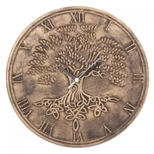 Image of Tree Of Life Terracotta Clock By Lisa Parker