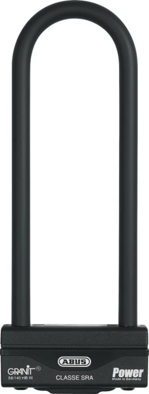 Image of ABUS Granit Power 58 Shackle Lock, black, Size 259mm for Men