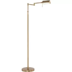 Image of Sienna Karl LED Integrated Floor Lamp Bronze Brushed, Glass Matt