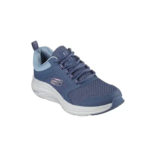 Image of Skechers Vapor Foam Mesh Lace-up Trainers - Slate, Grey, Size 5, Women