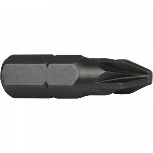 Image of Faithfull Pozi S2 Grade Steel Screwdriver Bits PZ2 25mm Pack of 3