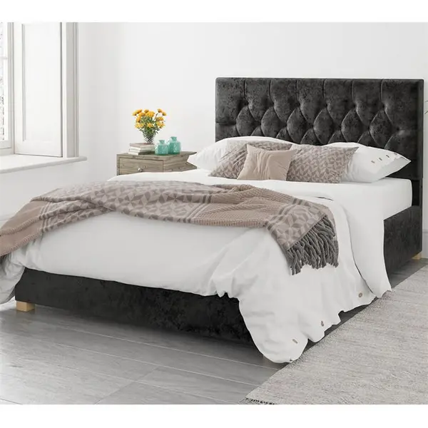 Image of Aspire Olivier Ottoman Storage Bed - Black Single