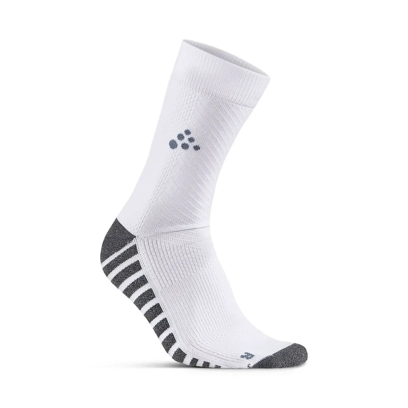 Image of Non-slip mid-length socks Craft Progress Blanc Unisex 34/36