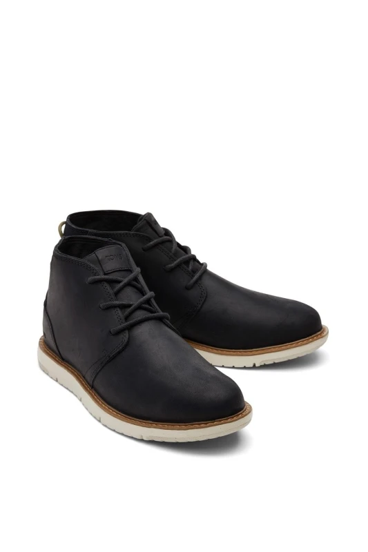 Image of TOMS Mens 'Navi' Boots in Black Size: 12 Black Male 12