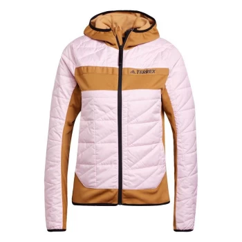 Image of adidas Terrex Multi Primegreen Hybrid Insulated Jacket Wo - Mesa / Clear Pink