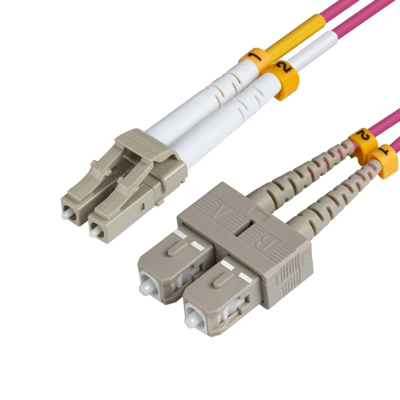 Image of Microconnect FIB422005P InfiniBand/fibre optic cable 5m LC SC Violet