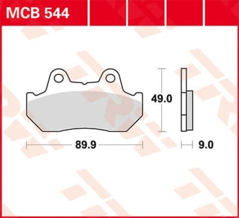 Image of TRW Lucas Brake pad MCB544