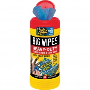 Image of Big Wipes Red Top 4x4 Heavy Duty Hand Cleaners Pack of 80