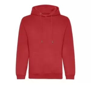 Image of Awdis Mens Organic Hoodie (M) (Fire Red)