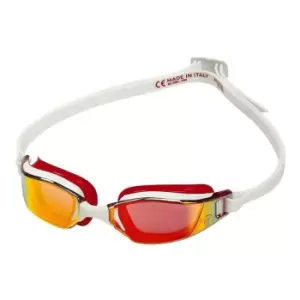 Image of Aqua Sphere Phelps XCEED Titanium Mirror Goggles - White