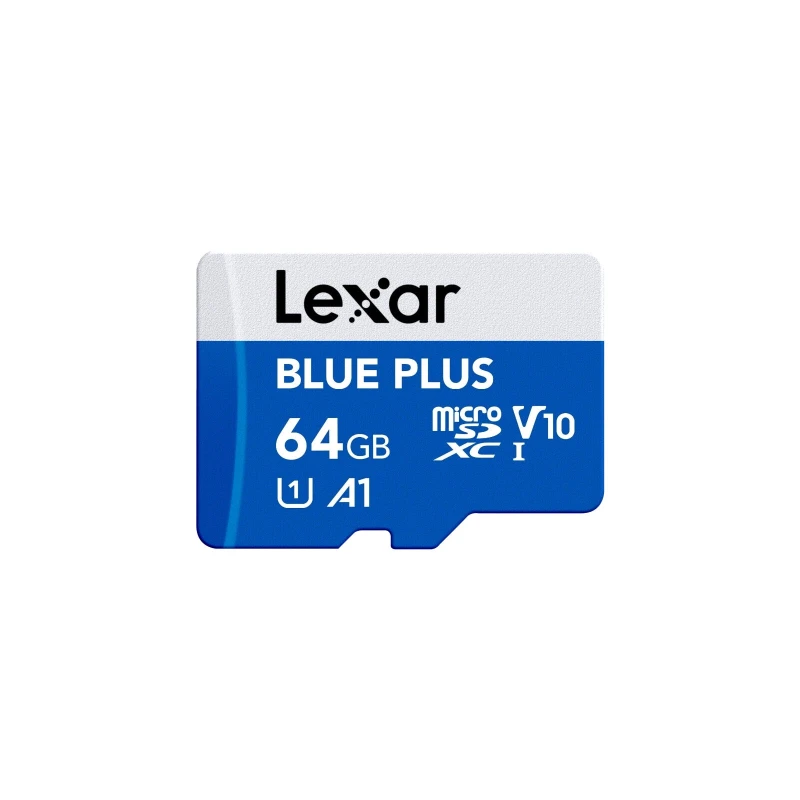 Image of Lexar Blue PLUS 64GB MicroSDXC UHS-I LMSBLPL064G-BNANG