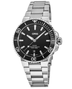 Image of Oris Aquis Date 39mm Automatic Black Dial Steel Mens Watch 01 733 7732 4134-07 8 21 05PEB 01 733 7732 4134-07 8 21 05PEB