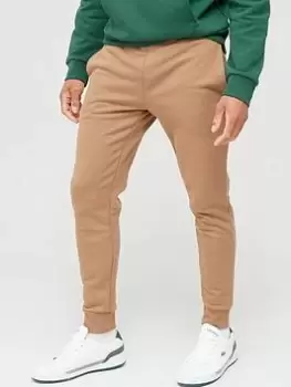 Image of Lacoste Logo Jersey Joggers, Brown, Size 3XL, Men