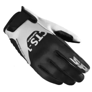Image of Spidi CTS-1 Black White Motorcycle Gloves M