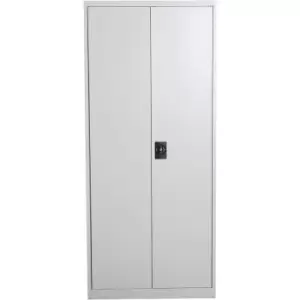 Image of Solstice Cielo Cold Rolled Steel Lockable Filing Cupboard/Cabinet - Cream White