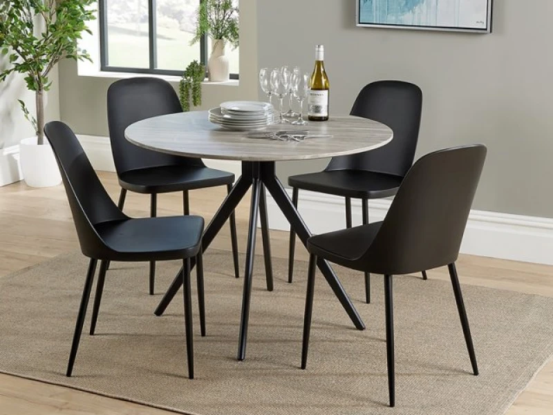 Image of Core Aspen Round Grey Oak Dining Table