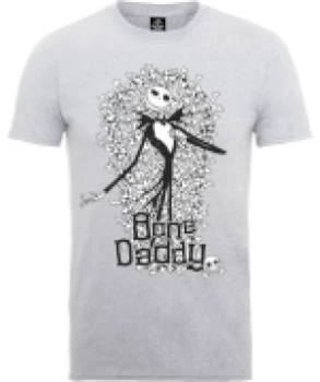 Image of Disney The Nightmare Before Christmas Jack Skellington Bone Daddy Grey T-Shirt - XXL