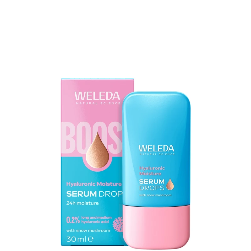 Image of Weleda Hyaluronic Moisture Serum Drops with Snow Mushroom 30ml