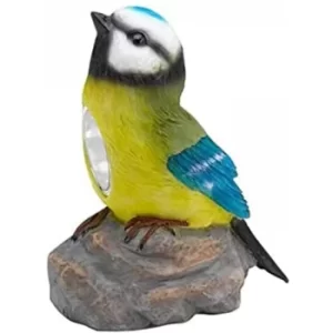 Image of Solar Powered Bird Spot Lights Garden Bird Spotlight Outdoor Lighting