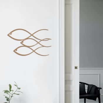 Image of Fish - Copper Copper Decorative Metal Wall Accessory