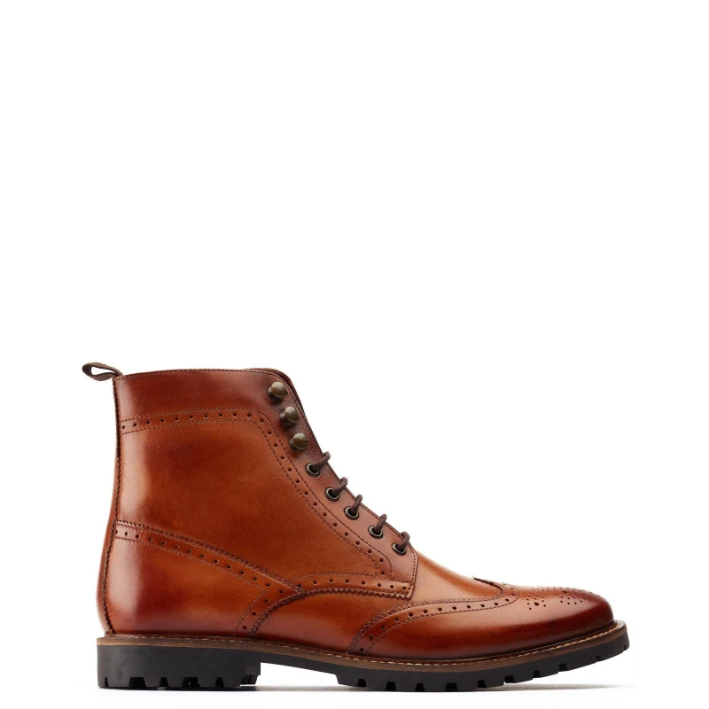 Image of Base London Boone Boot - Brown Brown 8