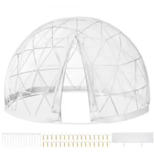 Image of Garden Dome Bubble Tent 9.5ft Greenhouse Dome PVC Garden igloo Geodesic Dome Kit