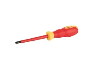 Image of Silverline 511076 VDE Soft-Grip Electricians Screwdriver Pozidriv