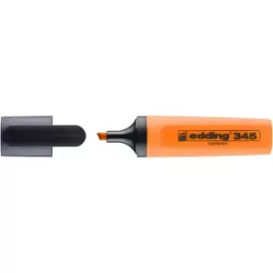 Image of Edding e-345 Orange Highlighter Marker Pen Rounded Tips 2 to 3mm - Orange