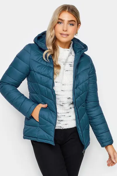 Image of M&Co Quilted Jacket Teal