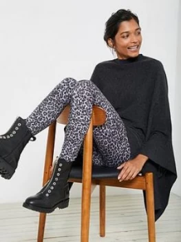 Image of Mint Velvet Leopard Print Legging - Grey