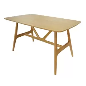 Image of Goran Wood Veneer 4 Seater Dining Table