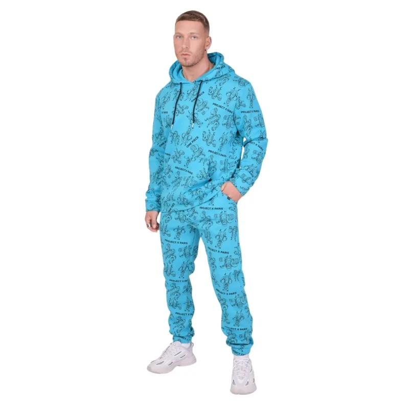Image of Project X Paris Hoodie Project X Paris One piece all over Bleu Male S
