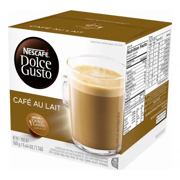 Image of Nescafe Dolce Gusto Cafe au Lait Coffee Pack of 48 Pods