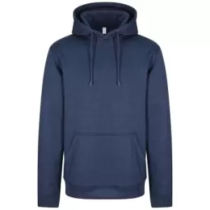 Image of AWDis Adults Unisex Polyester Sports Hoodie (S) (Blue Melange)
