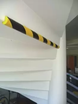 Image of RS PRO Black/Yellow Impact Protector 750mm x