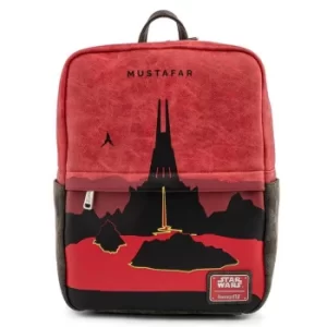 Image of Loungefly Star Wars Lands Mustafar Square Mini Backpack