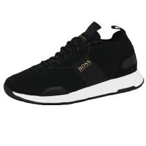 Image of Hugo Boss Titanium Runner Trainers Black Size 7 Men