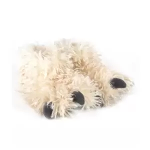 Image of totes Yeti Foot Kid's Novelty Slippers Cream