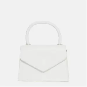 Image of Missguided Mock Croc Mini Handbag - Cream