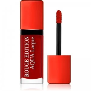 Image of Bourjois Rouge Edition Aqua Laque Moisturizing Lipstick with High Gloss Effect Shade 06 Feeling reddy 7,7ml