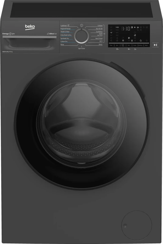 Image of Beko EnergySpin BM5D59645UA 9Kg / 6Kg Washer Dryer with 1400 rpm - Anthracite, A Rated [Wash Only]