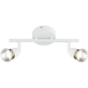 Image of Netlighting Amalfi 2 Light Adjustable Spotlight Gloss White, GU10