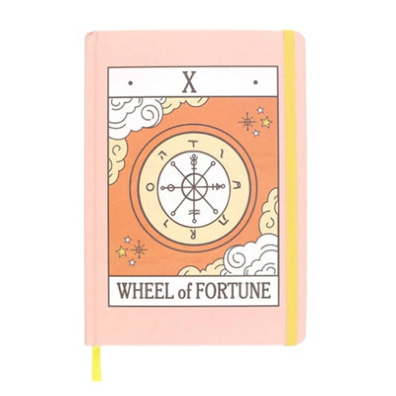 Image of Something Different Something Different The Wheel Of Fortune Tarot A5 Notebook Multi One Size Unisex 5063703815949