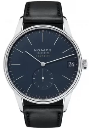 Image of Nomos Glashutte Watch Orion Neomatik 41 Date Midnight Blue Sapphire Crystal