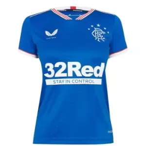 Image of Castore Rangers Football Club Home Shirt 2020/21 Womens - Blue
