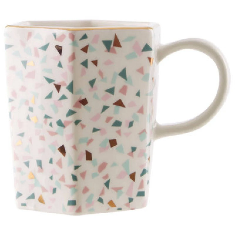 Image of Premier Housewares Gozo Geometric Patterned Mug Multi unisex