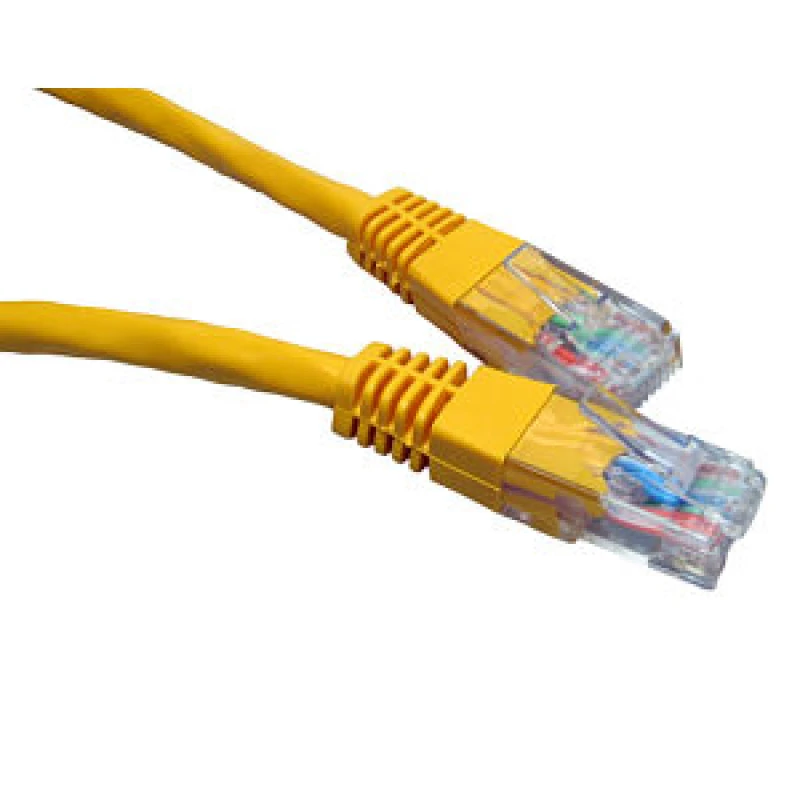 Image of Cables Direct 0.25m Cat6 networking cable Yellow U/UTP (UTP)