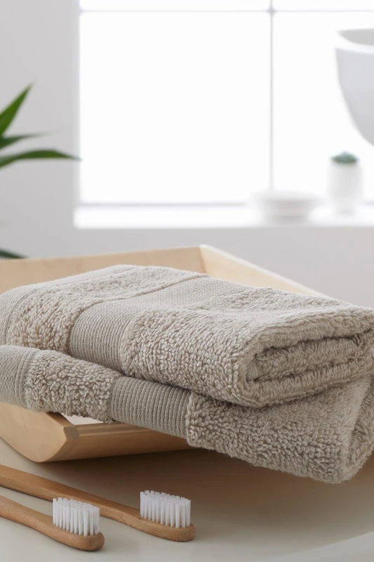 Image of CATHERINE LANSFIELD Catherine Lansfield Anti-Bacterial 100% Cotton Face Cloth, Natural, 2 Pack TW/55660/W/FC2/NT