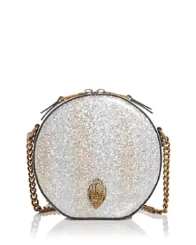 Image of Kurt Geiger London Shoreditch Small Round Glitter Crossbody