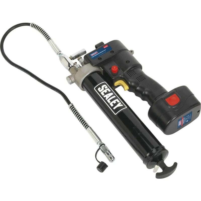 Image of Loops 12V Cordless Grease Gun Kit - Holds 400g Cartridge - Includes Battery & Charger Multi